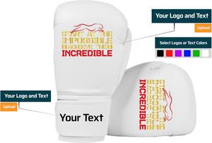 Gants de boxe en cuir personnalisés pour le MMA, le sparring et le kickboxing, fermeture à crochets et boucles, gants d'entraînement de gym unisexes. - Product Image 4