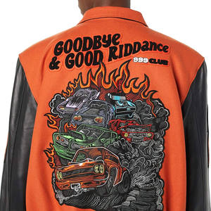 แจ็กเก็ตเลตเตอร์แมนสำหรับผู้ชายแฟชั่นกลางแจ้งสไตล์สตรีท - Product Image 6