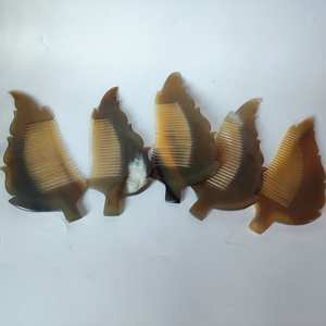 Pure Handmade Organic Material Durable Smooth Polished Anti-Static Horn Hair <b>Comb</b> Love Style Combing for Hair <b>Beard</b> <b>Mustache</b> - Product Image 2