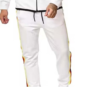 Chándales de dos piezas en blanco ajustados informales para hombre, conjunto de chándal personalizado, ropa de entrenamiento deportivo Unisex para correr con cremallera - Product Image 6