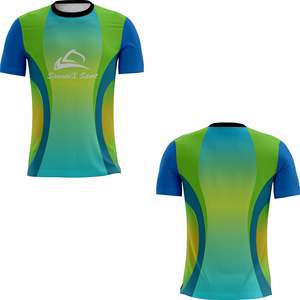 Camiseta con estampado de sublimación completa, ropa deportiva uniforme, camiseta Unisex con logotipo personalizado para correr - Product Image 3