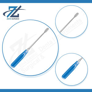 Juego de Instrumentos Quirúrgicos de Acero Inoxidable Capener Lamina Curette, Mango Azul de Acetal, 300 mm de Largo, 12x32 mm, Certificado CE, Alta Calidad - Product Image 4