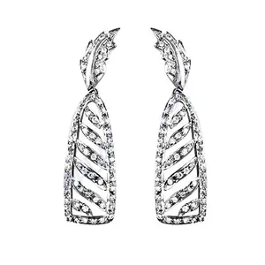 ต่างหูเงินแท้ 925 ดีไซน์หยดน้ำ ประดับเพชร ชุบทอง เหมาะสำหรับงานแต่งงาน ของขวัญ งานเลี้ยง เครื่องประดับศาสนาคริสต์ - Product Image 3