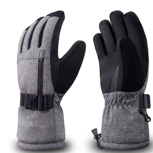 Gants de ski confortables de haute qualité, imperméables, à doigts séparés, avec fermeture à cordon, personnalisables, fournis directement par les fabricants - Product Image 2
