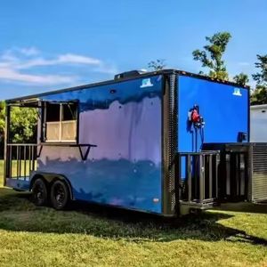 Remorque alimentaire pour traiteur Camion alimentaire mobile Hot Dog Café Bulle Thé Crème glacée pour collations de rue Bonbons Chips Produits à base de maïs - Product Image 3