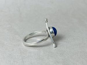 Anillo de piedras preciosas de lapislázuli Natural más vendido hecho a mano 925 anillo delicado de plata de ley sólida joyería minimalista Bohemia - Product Image 5