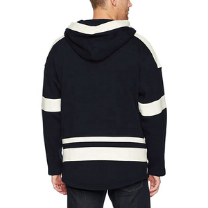 Sweat à capuche universitaire de hockey sur glace pour hommes 100% coton pull thermique pour l'équipe scolaire sweat-shirt d'hiver - Product Image 3