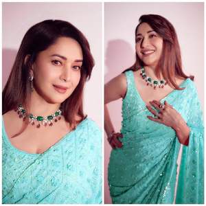 Derniers designs indiens traditionnels modernes Bollywood Celebrity Inspired Sequins Saree Disponible au prix de gros - Product Image 2