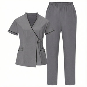 Ensemble de blouses médicales de luxe pour femmes, uniformes de spa, de salon, de soins infirmiers, de clinique dentaire, de médecin, de prix de gros en vrac, ensembles de blouses - Product Image 4