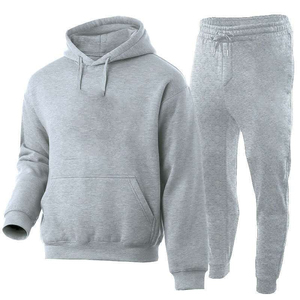 Ensemble de survêtement de sport pour homme en 2 pièces, pantalon de sport décontracté, haut de survêtement, ensemble de sweat-shirt à capuche, super doux, confortable et ajusté - Product Image 1