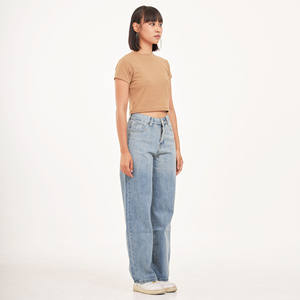 Babytee เสื้อยืดครอปทรงสลิมฟิตของผู้หญิง, เสื้อยืดคอกลมแขนสั้น Y2K ถักระบายอากาศได้ดีพิมพ์ลาย - Product Image 4