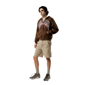 2025 nuevo estilo de los hombres de peso pesado Sudadera con capucha Color sólido 100% algodón Casual Digital impreso invierno OEM servicio frontal - Product Image 2