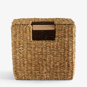 Portarrollos de Papel Higiénico Cuadrado de Jacinto de Agua, Cesta de Almacenamiento Independiente para Baño, Hecho a Mano en Vietnam por VgreenArt - Product Image 3