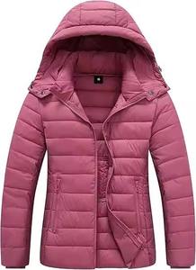 Doudoune pour femme pour l'hiver avec traitement brut vêtements d'extérieur respirants couleur personnalisée légère grande taille contraste - Product Image 5