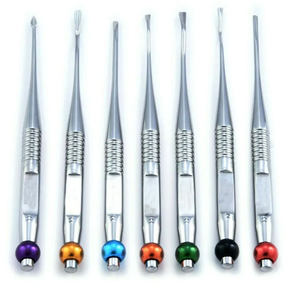 Juego de Elevadores Dentales Quirúrgicos Veterinarios de Precisión Reutilizables Dogmatic International DM747 Set 7 PDL, Instrumento Manual - Product Image 3