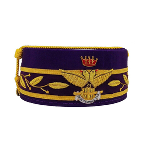 Masonic 32nd Degree 33 Scottish Rite Cap New Case Black & White Fez Cap Special Custom White Fez Cap - Product Image 4