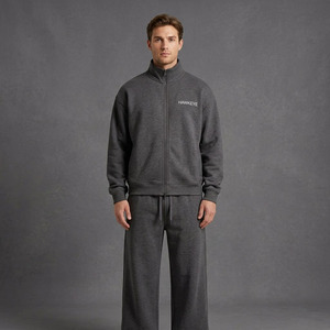 Hawk Eye Sports Customized Men's Winter Thick Fleece Slim Sports Suit Tracksuits <b>Pants</b> Leopard Pattern Own Logo Anti-Bacterial - Product Image 6
