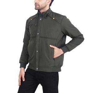 Chaqueta de bombardero de gran tamaño para hombre, chaquetas de bombardero de nailon de poliéster impermeables a prueba de viento de Color sólido de alta calidad personalizadas - Product Image 4