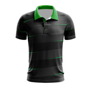 Camiseta de golf personalizada de 100% poliéster para hombre, camisetas de polo, camiseta bordada con patrón antiarrugas - Product Image 3