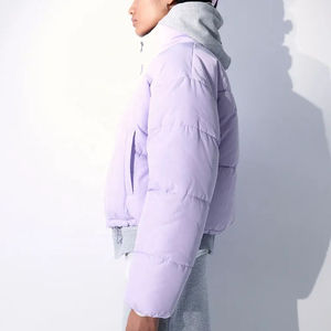 Veste matelassée unisexe de luxe coupe-vent d'hiver personnalisé avec col montant belle couleur haute qualité duvet chaud confortable - Product Image 6