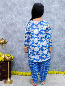 Elegante conjunto de traje de algodón tradicional para Niñas para niños | Ropa de fiesta cómoda | Directo de fábrica indio estirable de secado rápido - Product Image 2