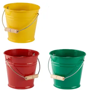 Dekorative Garten dekoration Mini Size Eimer Verzinkter Metalle imer Outdoor Best Plants Pot Bucket von Falah Internat ional