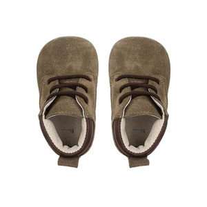 RELEVO INDUSTRIES Zapatos de Bebé de Cuero de Alta Calidad, Suela de Gamuza Suave, Cordones, Ligeros, Cómodos, Unisex, Primeros Pasos - Product Image 1