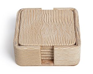 Dessous de verre en cuir de qualité supérieure de luxe faits à la main forme carrée classique haut de gamme décor de salle à manger personnalisé tapis de cuisine pour la maison - Product Image 2