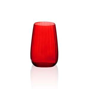 BRD0122 600 ml <b>Glass</b> Water and Red Dripper Coffee Maker - Product Image 1