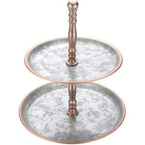 Modern Design Wedding Parties Supplies <b>Marble</b> Designer <b>Cake</b> Display 2 Tier Folding <b>Stand</b> In Hexagon Shape For Home Hotel Use - Product Image 2