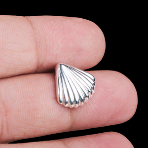 Sea Shell <b>Solid</b> <b>Silver</b> Stud <b>Earring</b> for Womens 925 Sterling <b>Silver</b> Handmade <b>Silver</b> Designer Jewelry Wholesaler - Product Image 6