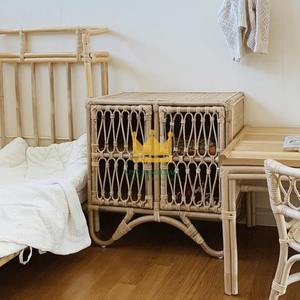 Armoire décorative en rotin naturel pour enfants, garde-robe pour salon et chambre à coucher, design moderne et écologique - Product Image 3