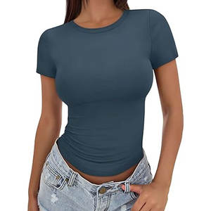 Femmes basique t-shirt à manches courtes coupe ajustée t-shirt prochain niveau vêtements femmes 6710 Tri-Blend Gym vêtements d'entraînement coupe régulière t-shirt - Product Image 6