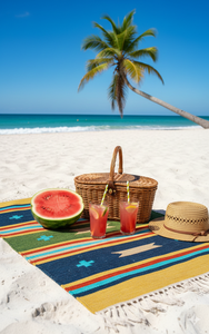 Alfombra de Felpa Floral Multicolor, Hecha a Mano, de Algodón, Lavable a Máquina, Ecológica, Moderna y Fresca, para el Hogar, Oración, Picnic y Viajes - Product Image 4