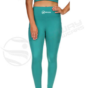 Conjunto de pantalones de Yoga de Spandex de 2 piezas, ropa de Fitness de gimnasio transpirable personalizada para damas, ropa de entrenamiento para mujeres para uso en el gimnasio - Product Image 5