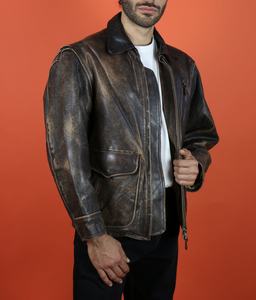 Chaqueta de cuero de alta calidad 100% para hombre de diseño superior, forro de edredón, cuello levantado, manga completa, impermeable, a prueba de viento, transpirable - Product Image 2