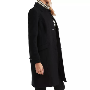 Nouvelle Arrivée d'Usine Manteau Coréen Hiver Couleur Unie Ample en Laine Doublé Soie Respirant Écologique Anti-Plis pour Femme - Product Image 3