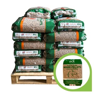 Bâtons de granulés de bois brun en sacs de 15 kg pour système de chauffage, qualité européenne, italiens, roumains, faible teneur en cendres 0,5%, haute chaleur 4600J, 8% - Product Image 2