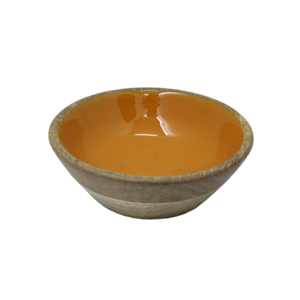 Modern Design Wooden Round Shape Food Serving Bowl Enamel Finished for <b>Kitchen</b> & Tabletop Food and Snacks Serving Bowls - Product Image 4
