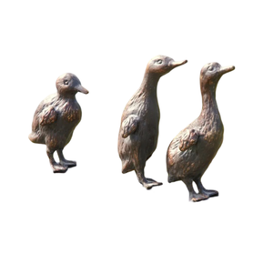 Ornements de jardin d'oiseaux en métal de couleur noire finie brillante pour les ornements décoratifs d'oiseaux de jardin extérieur - Product Image 2