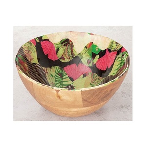 Bols en bois peinture naturelle Table décorative et maison hôtel bols en bois service de nourriture pour Table de cuisine Table à manger articles ménagers - Product Image 3