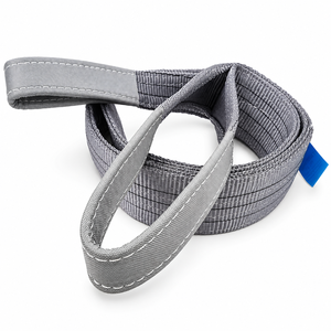 Sling de levage plat en polyester industriel 4 tonnes avec boucles renforcées – Fabrication OEM & ODM par une usine expérimentée - Product Image 1