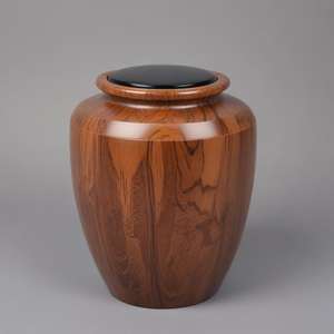 Vente en gros de dernière urne personnalisée en bois pour les funérailles mémorial crémation cendres en bois meilleur prix fournitures funéraires - Product Image 5