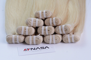 Cheveux vierges vietnamiens 26 pouces, extensions de tissage super double drawn, compatibles permanente - Product Image 4
