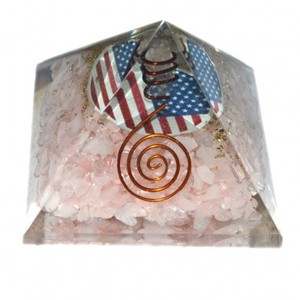 Pyramides de guérison en orgonite de citrine gravées, style Feng Shui écologique, sculptées à partir d'agate, pour la décoration intérieure - Product Image 2