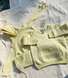 OEM trẻ em Tracksuit bông/poly lông cừu hoodie & Sweatpants 3D Puff dập nổi biểu tượng tùy chỉnh chàng trai & Cô Gái Quần áo bộ - Product Image 2