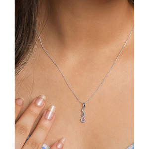 NOVAMART Fine Handmade Silver Nico Pink CZ <b>Pendant</b> Chain <b>Emerald</b> Cut Religious Charm Platinum Material Number Pattern Wholesale - Product Image 4