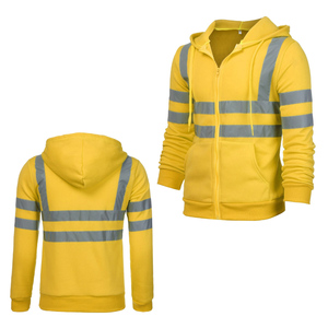High Visibility Reflective Safety <b>Work</b> Shirt ANSI ISEA Certified <b>Waterproof</b> Breathable Polyester Construction Uniform Wholesale - Product Image 1