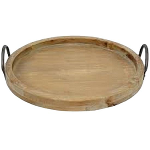 Plateau de service rond en bois naturel multifonctionnel moderne en gros personnalisé pour la décoration de la maison de gm Impex - Product Image 6