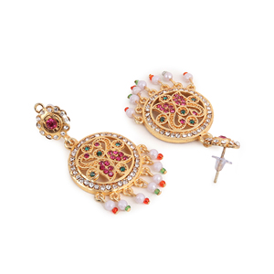 High Quality Luxury Gold Plated Bridal <b>Jewellery</b> <b>Set</b> for Wedding Reception Party and Engagement at Best Prices - Product Image 5